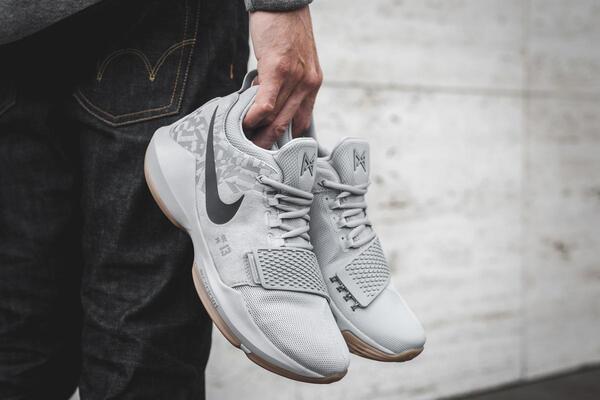 Nike pg 13 mens sales grey